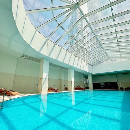 Skopje Sky City 19Th Floor Twin & 12Th Floor & 25Th Floor Apartments & With Pool & Spa & Gym & Parking Included In Price Apartment Skopje