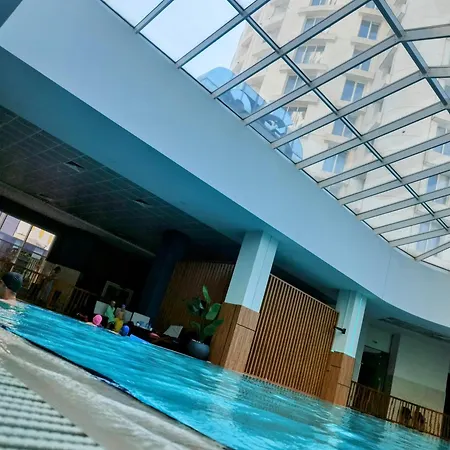Apartment Skopje Sky City 19Th Floor Twin & 12Th Floor & 25Th Floor Apartments & With Pool & Spa & Gym & Parking Included In Price